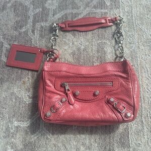 NEW Balenciaga Mini Giant Shoulder Bag 2013 Color Rose